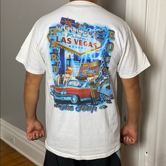 Vintage Other - VTG Hard Rock #327 Las Vegas Strip Graphic T Shirt